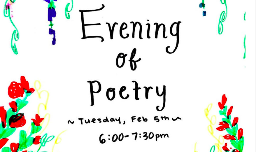 English Department to Host Evening Poetry Reading