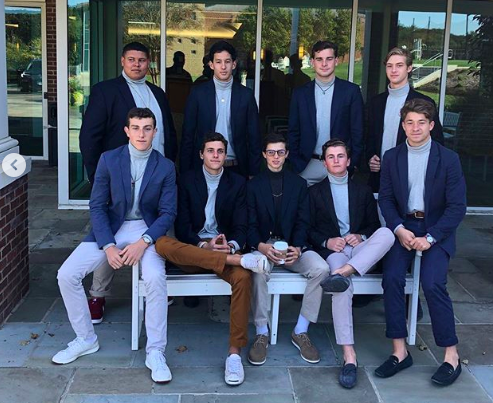 The Turtleneck Tuesday Club: Dylan Johnson ’20, Andrew Lau ’20, Jack Truwit ’20, Wes Meyers ’20, Justin Pearl ’21, Nick Brown ’20, Landon Bachman ’20, Ned Cummings ’20, Phil Platek ’20