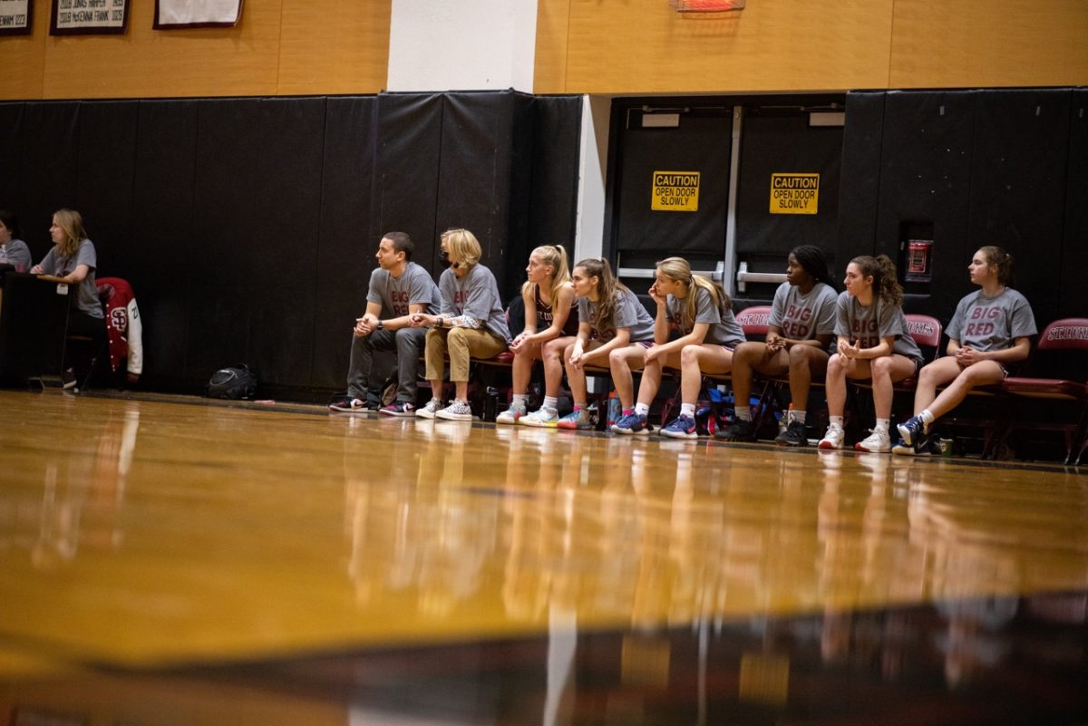 SLS Girls Varsity Basketball, including Coach Pokorney